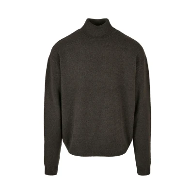 Afbeelding van Urban Classics Oversized ROLL NECK Sweater Trui, Heren, Maat: Small, Blackbird