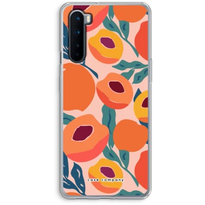 Afbeelding van Case Company® hoesje geschikt voor OnePlus Nord Perzik Soft Cover Telefoonhoesje Bescherming aan alle Kanten en Schermrand