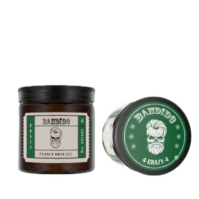 Afbeelding van Bandido Hair Styling Gel Men 04 Crazy voor mannen, 500 ml, extra sterke natuurlijke look, plakt niet, nat haar, stylinggel kinderen, mannen