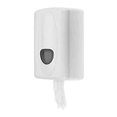 Afbeelding van Poetsroldispenser PlastiQline 2020, mini, wit, ABS kunststof