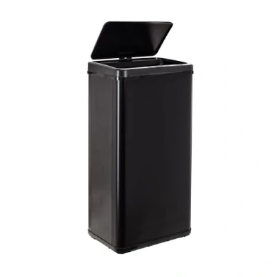 Afbeelding van WELL HOME MOBILIARIO &amp; DECORACIÓN Intelligente voetafvalemmer met automatische opening of handmatig contact, 60 liter, hoogte 79,5 cm (x35,5 x 26), zwart.