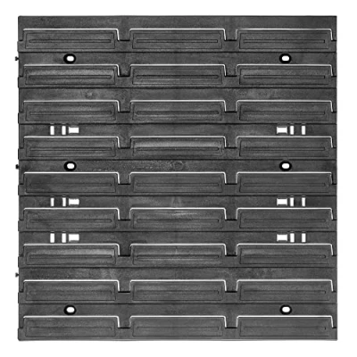 Afbeelding van KADAX Gereedschapswand, opbergsysteem van PP kunststof, wandrek in verschillende maten, werkplaatsrek met opbergdozen en gereedschapshouders (39 x 39 cm)
