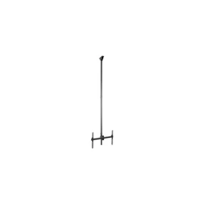 Image de StarTech.com Support plafond long pour télévision à écran plat Multidirectionnel Poteau de 25 m 29 (FPCEILPTBLP) acier robuste noir Taille d&#039;écran : 32&quot; 70&quot; montable au P/N: HDMIPLATE