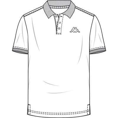 Afbeelding van Kappa Poloshirt für Herren 303173 Bright White XXL