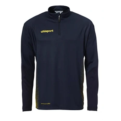 Afbeelding van Uhlsport Score 1/4 Zip Top Kind Marine Fluo Geel Maat 140