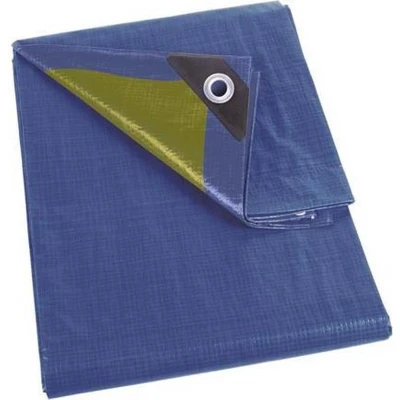 Afbeelding van Afdekzeil Perel 2 x m (Sterk, 110 gr/ m², Blauw/ kaki, Waterdicht)