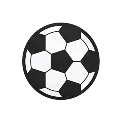 Afbeelding van PartyDeco Servetten Voetbal (20 st)