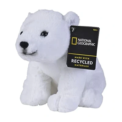 Image de Animal en peluche National Geographic Ours Polaire 25 cm