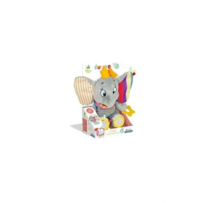 Afbeelding van Clementoni 17297 Disney Baby Dumbo activiteitspluche, knuffelig educatief speelgoed, pluche dier voor de ontwikkeling van sensoriek en tastgevoel, baby&#039;s vanaf 6 maanden