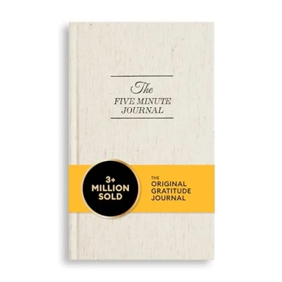 Afbeelding van Five Minute Journal Intelligent Change Dankbaarheid dagboek Selfcare Mindset Invulboek Troost Cadeau voor vrouw/man