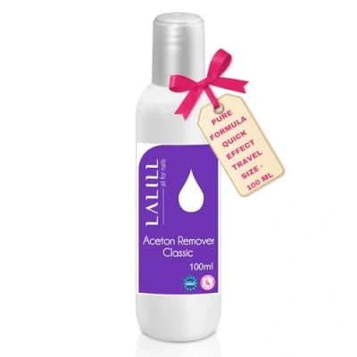 Afbeelding van LALILL aceton nagellak remover 100 ml hybride nagellakremover, gel, acryl en tips gel pure nagellakremover