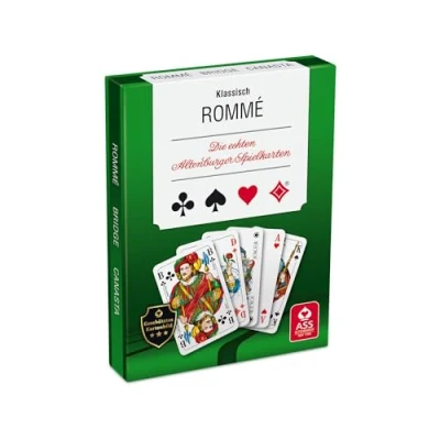 Afbeelding van Romé in deksel doos: De echte Altenburger speelkaarten. Franse clubfoto. Canaster/Bridge