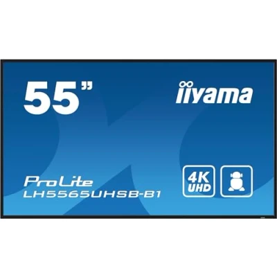 Afbeelding van iiyama LH5565UHSB B1, Kiosk ontwerp, 138,7 cm (54.6&quot;), LED, 3840 x 2160 Pixels, Wifi, 24/7