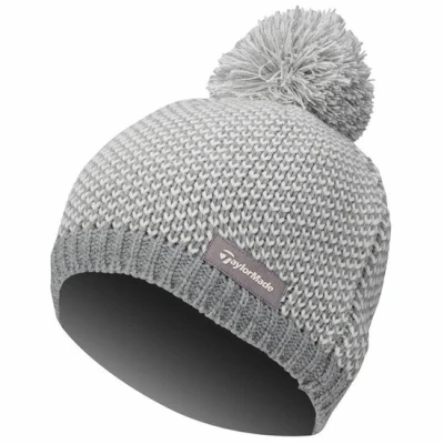Afbeelding van Taylormade Unisex Beanie Beige Grijs