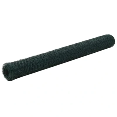 Afbeelding van vidaXL gaas, PVC, 25 x 1,2 m, zeshoekig, groen