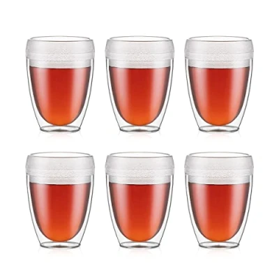 Image de Bodum pavina outdoor set 6 gobelets double paroi plastique pc incassable 0. 35 l