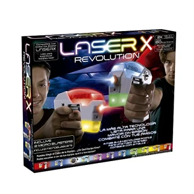 Afbeelding van Bizak Laser X Mircro B2 Blaster (62948168), lokaliseer je tegenstander, laad en schiet tegenstanders op een afstand van maximaal 60 meter, binnen of buiten, &#039;s nachts