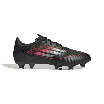 Afbeelding van adidas Performance F50 League SOFT Ground Voetbalschoenen met metalen noppen, Heren, Maat: 46, Core black/iron metallic/lucid red
