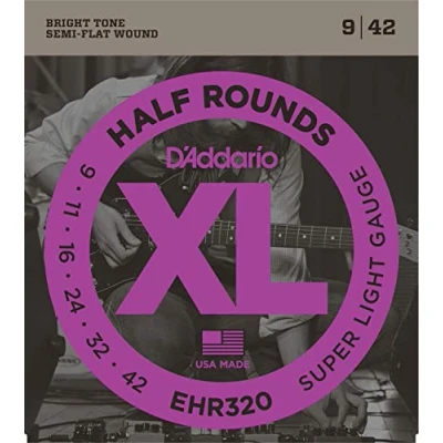 Afbeelding van D&#039;Addario EHR320 Half Rounds Super Light