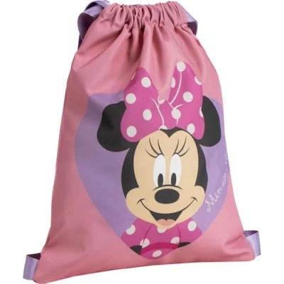 Afbeelding van Rugtas met Koordjes Minnie Mouse Roze 27 x 33 cm