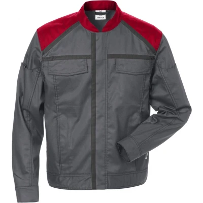 Afbeelding van Fristads Jack 4555 Stfp Grijs/Rood