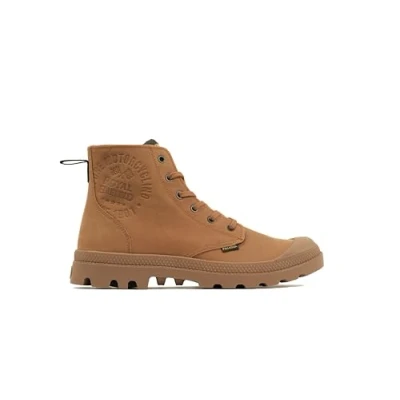 Afbeelding van PALLADIUM Pampa Continental Leather Heren Laarzen Boots Leer Bruin 74373 203 M Maat EU 45 UK 10.5
