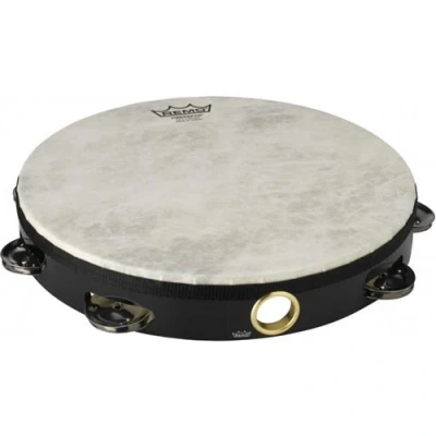 Image de Remo TA 5110 70 Tambourin 10 avec 1 rangée de 8 cymbalettes peau non accordable