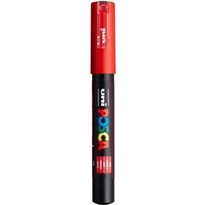 Afbeelding van Verfstift Posca PC1MR EF rood