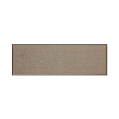 Afbeelding van andiamo Verdi Deurmat, vuilafstotend, ideaal als deurmat voor binnen of buiten, 60 x 180 cm, taupe