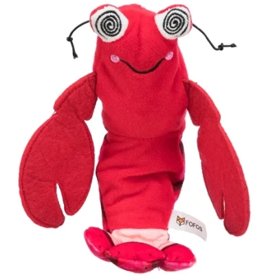 Afbeelding van Trixie Spartelgarnaal Stof Catnip Oranje 23 CM