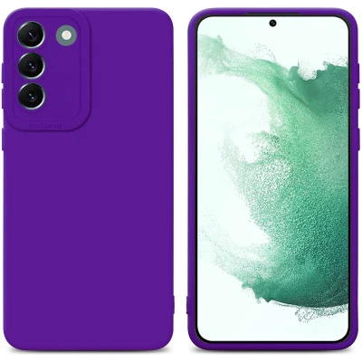 Afbeelding van Cadorabo Hoesje geschikt voor Samsung Galaxy S22 PLUS in Fluid DONKER PAARS Beschermhoes gemaakt van flexibel TPU silicone Cover Case