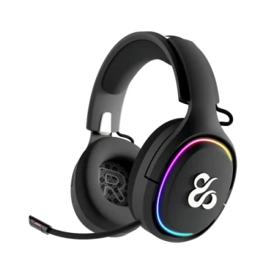 Image de Casque PC Newskill ATON NS HS BL Sans Fil Bluetooth Supra Auriculaire Microphone USB Noir