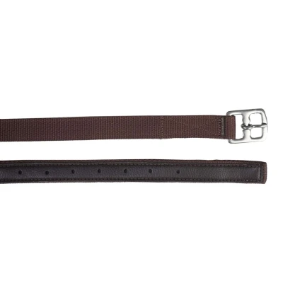 Afbeelding van Horka Stijgbeugelriemen Nylon Bruin/Zilver 115