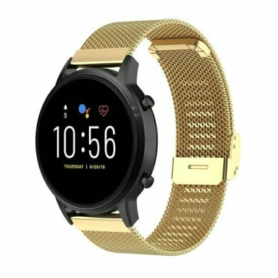 Afbeelding van Garmin Venu 3s / Vivoactive 4s 2s Vivomove Forerunner 255s Milanese bandje met klemsluiting Goud