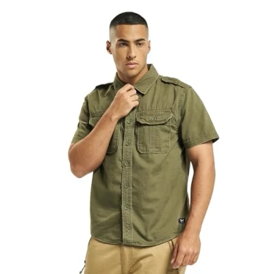 Afbeelding van Brandit vintage shirt met lange mouwen en korte mouwen, maten S tot 7 XL