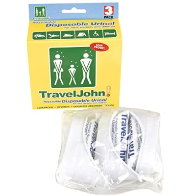 Afbeelding van Wegwerp urinaal Travel John 3 stuks
