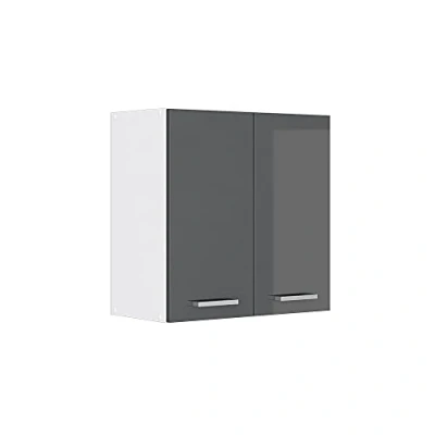 Afbeelding van Vicco Hangkast R Line, Antraciet Hoogglans/Wit, 60 cm