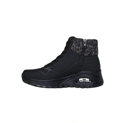 Afbeelding van Skechers UNO Rugged Sneakers hoog, Dames, Maat: 36, Blk Veloursleer