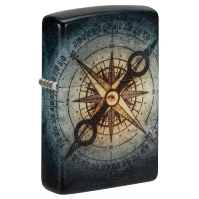 Afbeelding van ZIPPO Compass Ghost 60006593 Glow In The Dark Green Color mat zwart