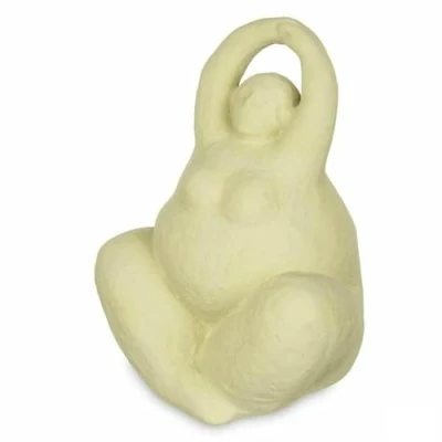 Afbeelding van Decoratieve figuren Groen Dolomite 14 x 18 11 cm (6 Stuks) Vrouw Yoga