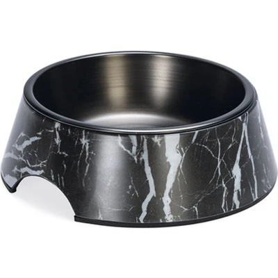 Afbeelding van Designed by Lotte Eetbak Meis Hondenvoerbak Melamine Zwart 22 cm 700 ml
