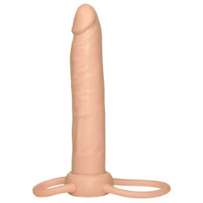 Afbeelding van Dildo Met Penisring Lengte: 16,0 cm Diameter: 2,5 Kunststof Beige Levensecht Gevoel