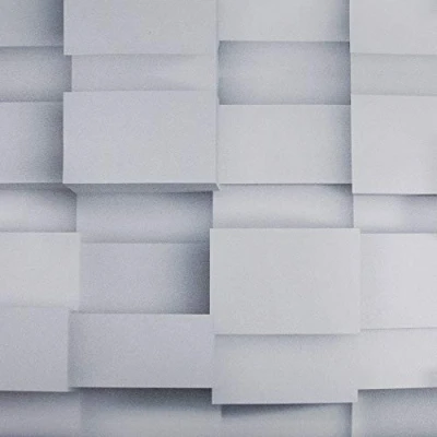 Afbeelding van Venilia 54947 Plakfolie met puzzelmotief, geometrische look, decoratiefolie, meubelfolie, behang, zelfklevende folie, pvc, zonder ftalaten, grijs wit, 90 cm x 2,6 m, dikte 95µ (0,095 mm)