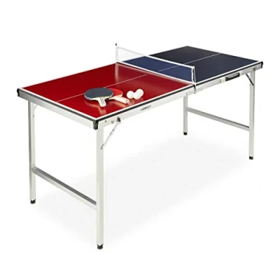Afbeelding van Relaxdays tafeltennistafel klapbaar pingpong tafel tafeltennis netje balletjes
