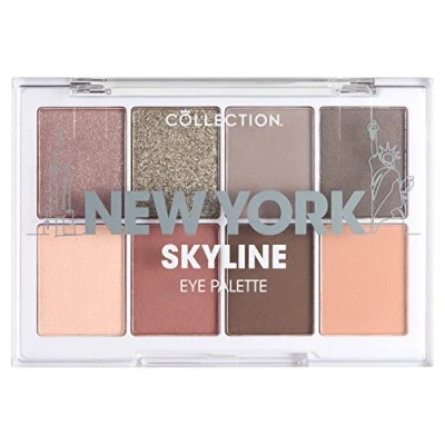Afbeelding van Collection New York Skyline Oogschaduw Palette 8 Matte en Metallic Tinten Neutrale Koele Kleuren