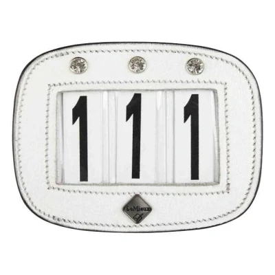 Afbeelding van LeMieux Wedstrijdnummers Saddle Pad Diamant Wit