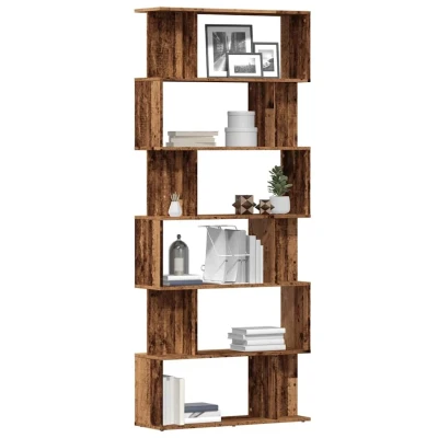 Afbeelding van vidaXL Boekenkast 80x24x192 cm bewerkt hout oud houtkleurig