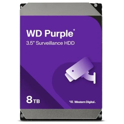 Afbeelding van WD Purple WD85PURZ 8 TB intern 3.5&quot; SATA 6Gbs 5640 tpm buffer: 256 MB