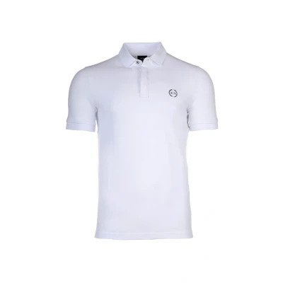Afbeelding van Armani Exchange Small Logo Everyday poloshirt voor heren, Wit.
