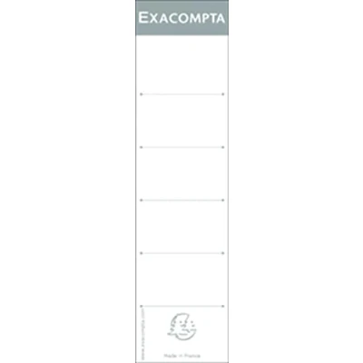 Afbeelding van EXACOMPTA etiketten voor dossierruggen, 48 x 185 mm, wit
